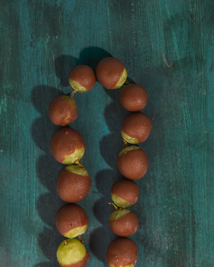 Fruta com chocolate